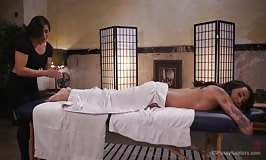 Erotic Nuru Massage on a hot TS with HUGE COCK!! 