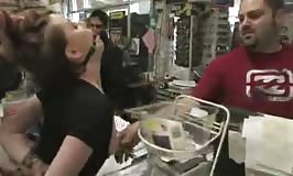 Hot Redhead Gets Publicly Fucked and Fondled in a Hardware Store